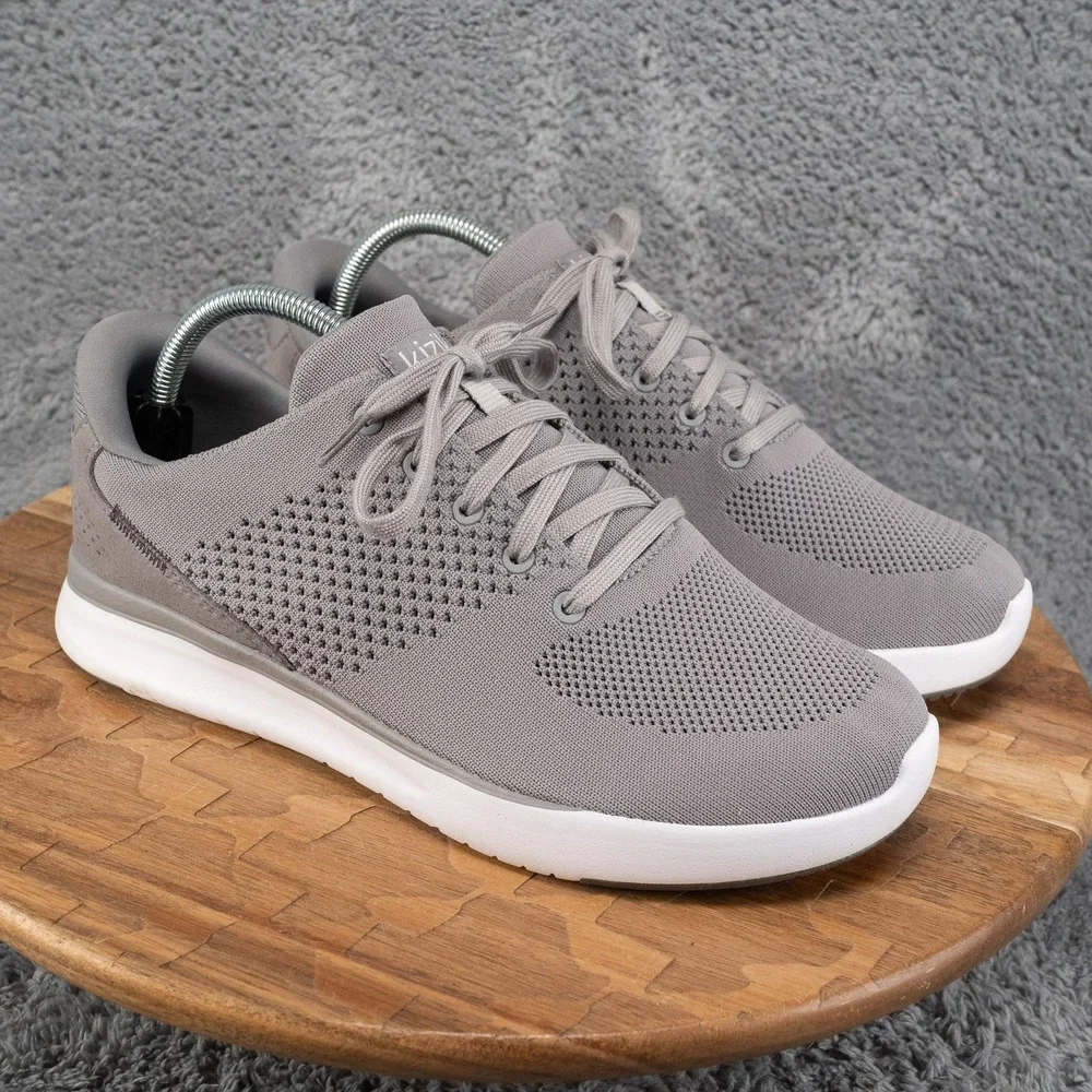 Kizik Women's Lima Grey Knit Easy On HandsFree Running Shoes Size 9.5 XW